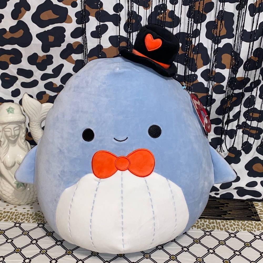 SALE! SQUISHMALLOWS JAZWARES SAMIR THE WHALE PLUSH PILLOW 14”